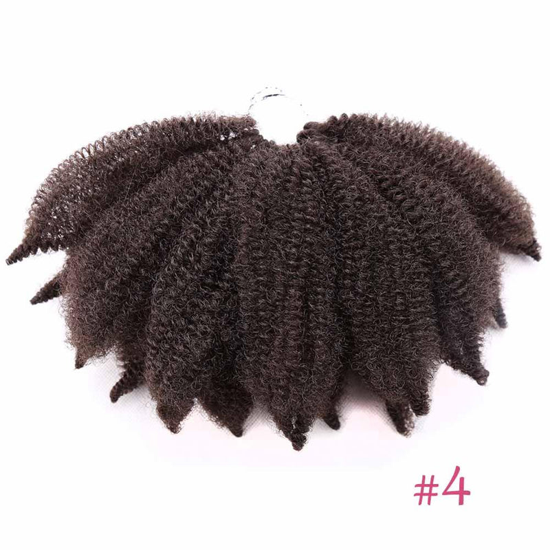 Amir Soft Afro Kinky Curly Twist Braids Häkelhaar Synthetische Flechthaarverlängerung für schwarze / weiße Frauen
