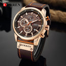CURREN, relojes de cuarzo con fecha a la moda para hombre, reloj de lujo para hombre, cronógrafo, reloj de pulsera deportivo para hombre, reloj Hodinky Masculino