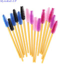 500 Pcs/lot Disposable One-off  5 Mix Colors Nylon Mascara Wands Eyelash Extension Applicator Spoolers Makeup Brushes