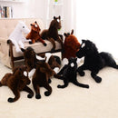 Big Size Simulation animal 70x40cm horse plush toy prone horse doll for birthday gift
