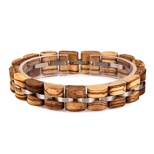 Bobo Vogel Holz Männer Armband für Frauen Schmuck 2020 Edelstahl Armband Handgemachte Paar Armbänder Liebhaber Homme Geschenk