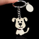 Hot Men New Shaking Dog High Quality Metal Key Chain Bag Fashion Accessories New Women Best gift Jewelry K1968
