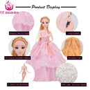 Puppe mit 83 Zubehör DIY Dressup Spielzeug für Mädchen Fashionista Ultimate Fashion Princess Dolls Set