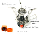 Outdoor Pot Mini Gas Stove Sets  Camping Hiking Cookware Picnic Cooking Set Non-stick Bowls With Foldable Spoon Fork Knife