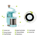 LMETJMA Spiralizer Vegetable Slicer With 4 Rotating Blades Mandoline Slicer Cutter Pasta Spaghetti Zucchini Noodles Maker KC0214