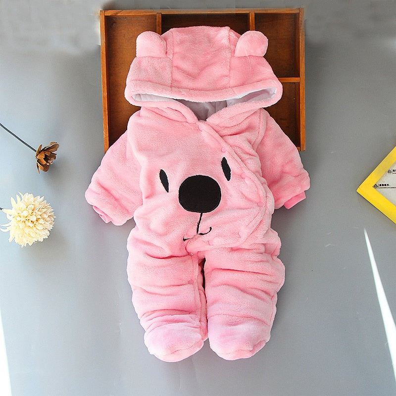 New Born Baby Footies 2022 Winter Warm Clothing 3 9 6 12 Month Baby Kids Boys Girls Cotton Newborn Toddler Infant Footies