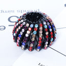 Fashion Women Bun Crystal Hair Claw Horsetail Buckle Hair Clip Bird Nest Expanding Hair Accessories Female Ponytail Headwear