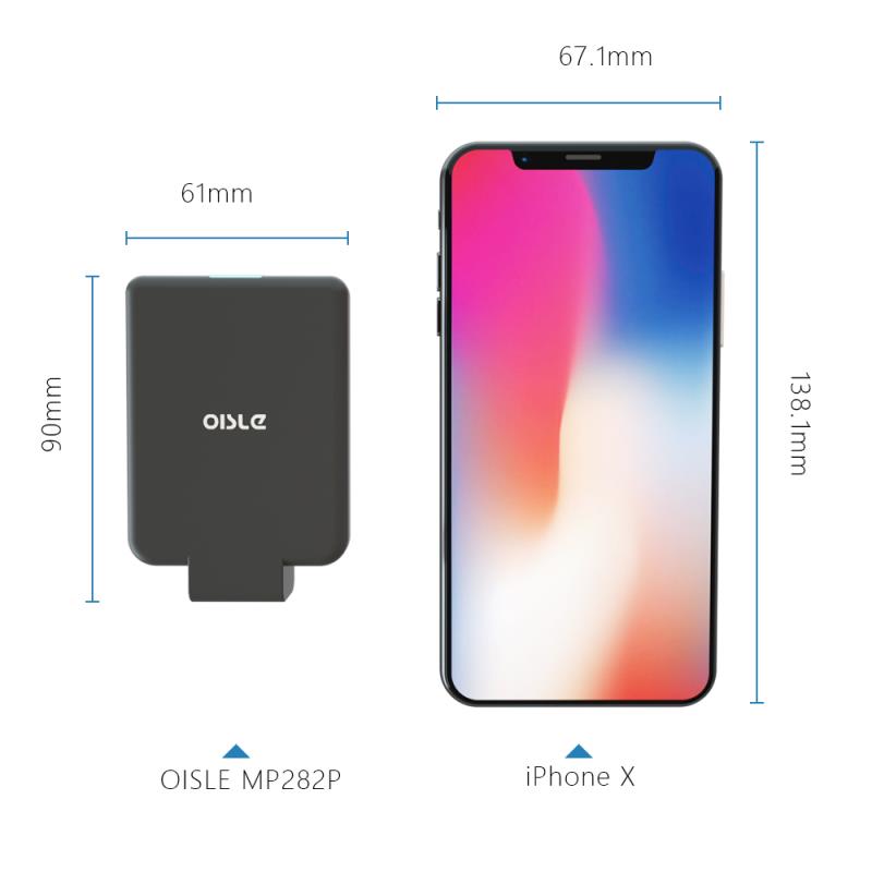 OISLE Mini-Back-Clip-Akku für iPhone 12 11 X 7 8 6 Plus SE XS MAX XR SE2 Slim Backup External Battery Charger Case Power Bank