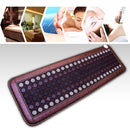 Far Infrared Heating Mat - Hot Stones Jade Tourmaline - Negative Ions - Mesh Mat - Adjustable Timer &amp; Temperature - Heating Pad