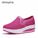 Spring Women's Swing Shoes Mesh Woman Loafers Flat Platforms Female Shoe Casual Wedges Ladies Shoes Height Increasing Footwear