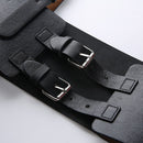 Darlingaga Streetwear negro PU cuero Crop Top mujeres Festival Cami hebilla chaleco fajas ajustable verano Top recortado tanques