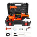 Gato hidráulico eléctrico para coche de 5T y 45cm, elevador de neumáticos portátil, reparación de automóviles, herramientas mecánicas, inflador, linterna, martillo seguro