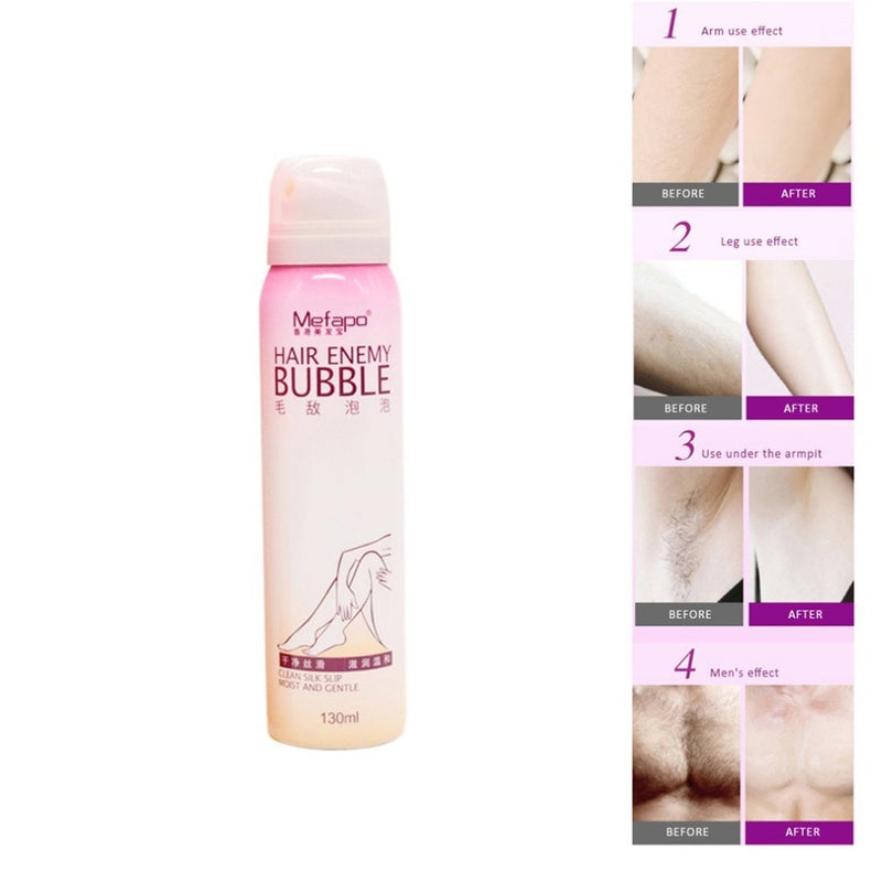 MEFAPO SprayAway Painless Hair Removal Cream Depilatory Cream Smooth Skin Body Master Removal Cream Foam Mousse Drop shipping