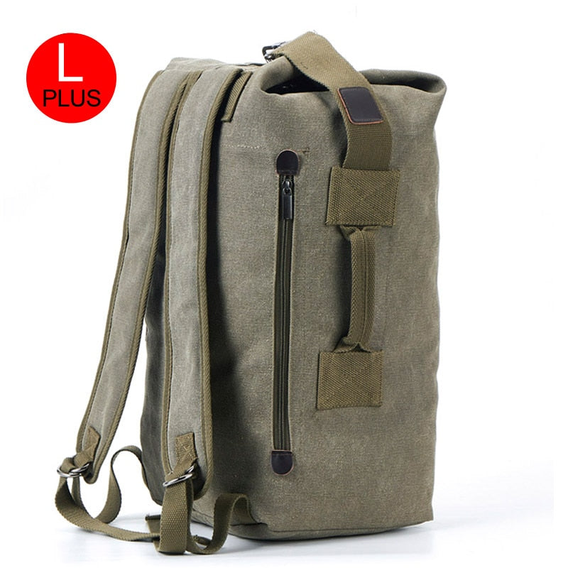 Large Man Travel Bag Mountaineering Backpack Male Luggage Canvas Bucket Shoulder Army Bags For Boys Men Backpacks mochilas XA88C