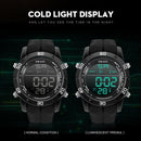 Fashion Watches Men Orange Casual Digital Watches Sports LED Clock Male Automatic Date Watch 1145 Men&