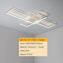 Smart Home Alexa, lámpara de techo LED negra/blanca para sala de estudio, dormitorio, lámpara de techo Led moderna de aluminio