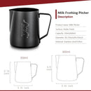 Non-stick Coating Stainless Steel Milk Frothing Pitcher Espresso Coffee Barista Craft Latte Cappuccino Cream Froth Jug Maker