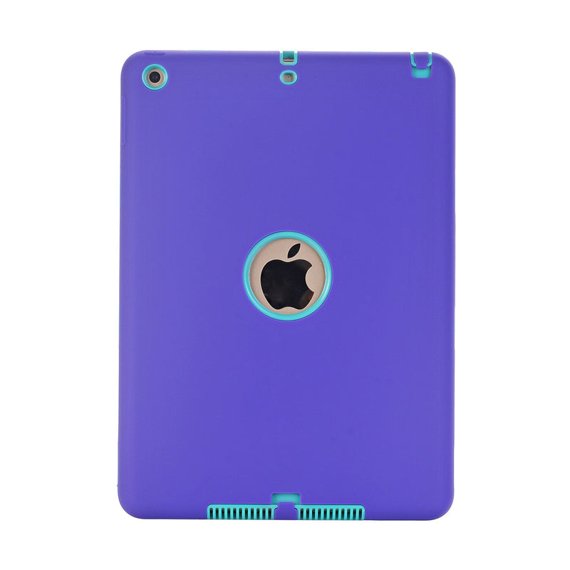 Cases For  iPad 9.7&quot; 2017 2018(A1822/A1893),High-Impact Shockproof 3 Layers Soft Rubber Silicone+Hard PC Protective Cover Shell