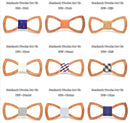 Pajarita de madera Mahoosive para hombre, novio, casarse, padrino de boda, fiesta de boda, corbatas de mariposa grabadas coloridas, pajarita de madera para hombre