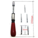 1pcs Semi-automatic 260MM Spiral Screw Driver Hand Pressing Ratchet Screwdriver Tool with Slotted and Phillips Screwdriver Bits