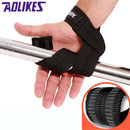 AOLIKES 1 Pair Adjustable Sport Wrist Support Fitness Professional Bandage Wrist Protect Weightlifting Dumbbell Wrist Straps