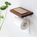 Toallero de papel de lujo nórdico, soporte de almacenamiento de papel tisú de madera, soporte de papel higiénico, organizador de baño, herramientas de decoración de pared
