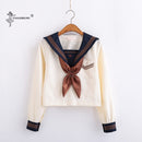 Uniformes escolares japoneses Anime COS traje de marinero Jk uniformes Universidad uniforme de escuela secundaria para niñas estudiantes traje amarillo claro