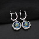 Gem's Ballet, cuarzo místico azulado Natural, anillos de plata de ley 925 puros, piedras preciosas de corte redondo, joyería de moda para mujer, regalo nuevo