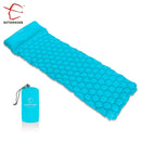 HOMFUL Outdoor Isomatte Camping Pad mit Kissen Luftmatratze Aufblasbares Kissen Schlafmatte Schnelle Füllung Feuchtigkeitsfest