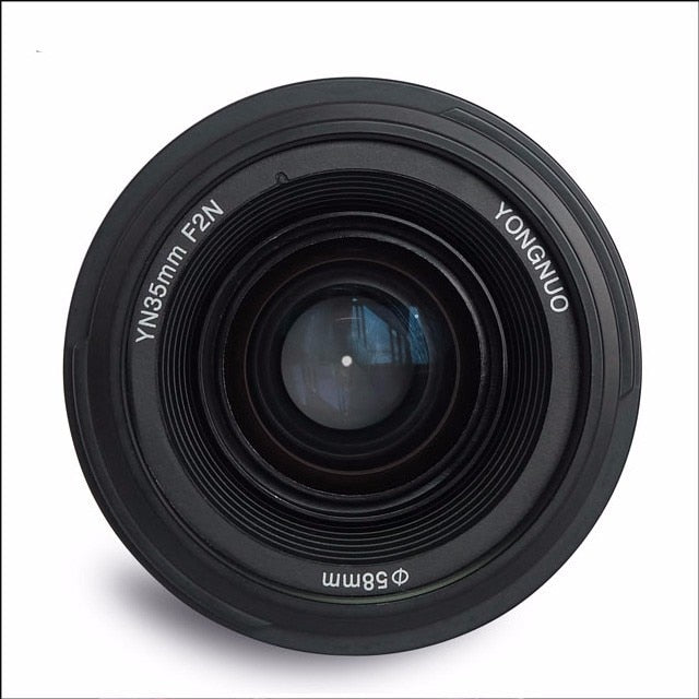 Lente YONGNUO YN35mm F2.0 F2N, lente YN50mm para cámara Nikon F Mount D7100 D3200 D3300 D3100 D5100 D90 DSLR, para cámara Canon DSLR