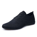 Herrenschuhe Atmungsaktive Herren Freizeitschuhe Turnschuhe Low Lace-up Mesh Herrenschuhe Bequeme flache Schuhe für Herren Zapatillas Hombre