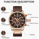 CURREN Brand Watch Men Leather Sports Watches Men&