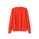 Women 1970 letter pullover Long Sleeve Sweater hot fashion star top Letter 1970 Knitting Tops