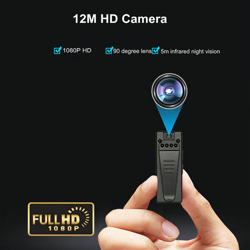 Mini cámara WiFi HD 1080P Sensor de visión nocturna videocámara movimiento DVR Micro cámara deportiva DV Video inalámbrico pequeña cámara Clip cam