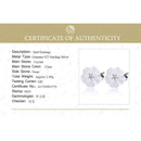 Lotus Fun Real 925 Pendientes de plata esterlina Gemas de cristal natural Joyería fina Flor en la lluvia Pendientes de botón para mujeres Brincos