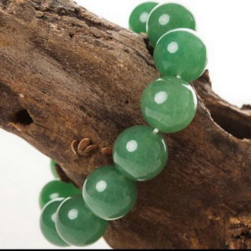 Natural Dongling Jade Bracelet Jade Porn Couple Bracelet Jade Bracelet Crystal Bracelet Green Jade Bead Bracelet for Men and Wom