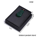 Black PU Leather Jewellery Ring Earrings Stand Holder Set Jewelry Pendant Necklace Chain Chokers Display Bust Bangle Organzier