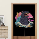 Cortina de tela para puerta de cocina de estilo japonés, cortina colgante decorativa para dormitorio, restaurante, baño