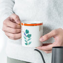 Taza de café de cerámica de flamenco geométrico con mosaico de tótems dorados de lujo, taza de café dorada para desayuno, taza de agua y leche, regalos creativos para parejas