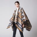 [RUNMEIFA] Women winter Batwing Tassels Cloak Poncho Cape Scarf Shawl PonchoBlanket Pashmina 6 colors 130*150cm