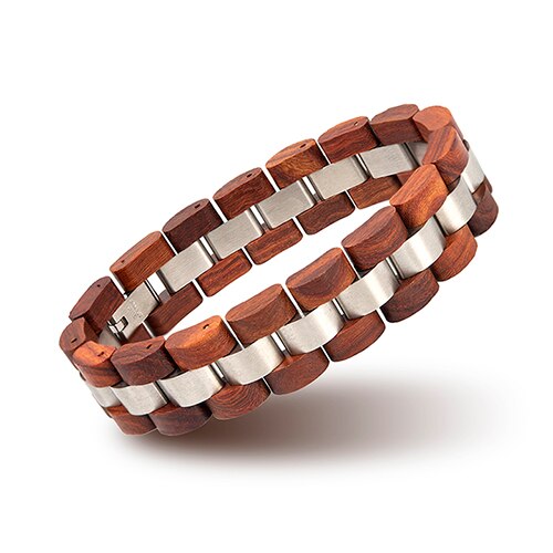 Bobo Vogel Holz Männer Armband für Frauen Schmuck 2020 Edelstahl Armband Handgemachte Paar Armbänder Liebhaber Homme Geschenk