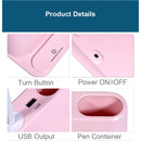 USB Rechargeable LED Desk Lamp Touch Dimming Adjustment Table Lamp for Children Kids Reading Study Bedside Bedroom Living Room