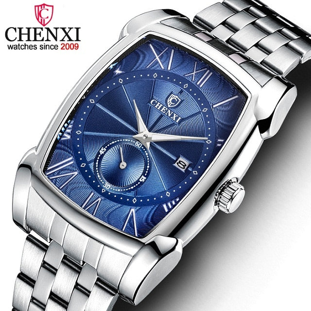 CHENXI Uhren Herren Quarz Militär Edelstahl Armbanduhr Herren Top Marke Mode Chronograph Herren Wasserdichte Business Uhr
