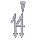 Fashion 14 Letters Iced Out Pendant & Necklaces Men Women Zircon Hip Hop Chains Jewelry Gold Silver Color Charms For Gifts