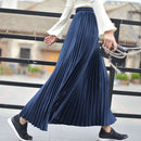 2022 Spring Women Long Pleated Skirt High Waist Women Long Skirt Female Autumn High Quality Women Maxi Skirt Vintage Saia