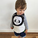 5PCS Diseño mixto Animal lindo Dedign Bebé Niños Niñas Baberos Niños Panda León Conejo Diseño Baberos