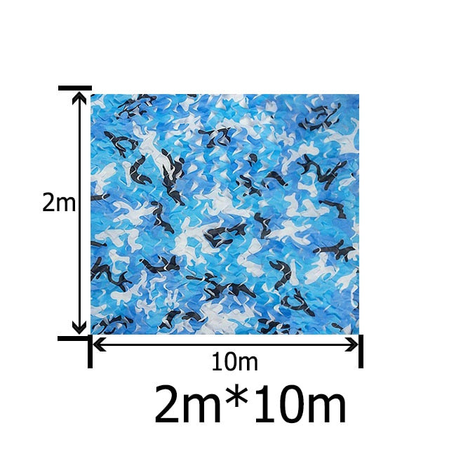 2X3m to 5X10m Outdoor Camping Military Camouflage Nets Woodland Army Camo netting Camping Sun ShelterTent Shade sun shelter