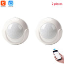 Tuya WiFi PIR Motion Sensor Detector Home Alarm System ,Mini Shape PIR Sensor Infrared detector compatible with IOS & Android
