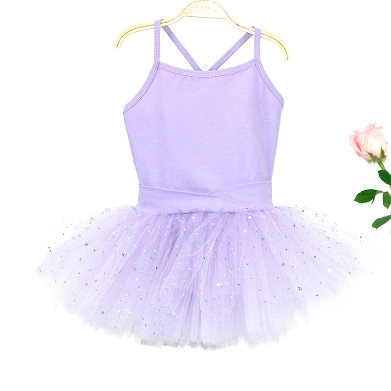 New Ballett Bodysuit Mädchen Tanzkostüme Kinder Trikot Tutu Ballerina Glitzernde Ballettkleidung für Mädchen