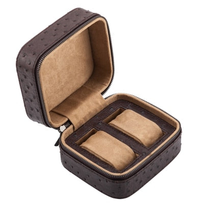 Yao 2 Slots PU Leather Watch Box Fashion Travel Watch Storage Box High Quanlity Watch Jewelry Gift Bag B019